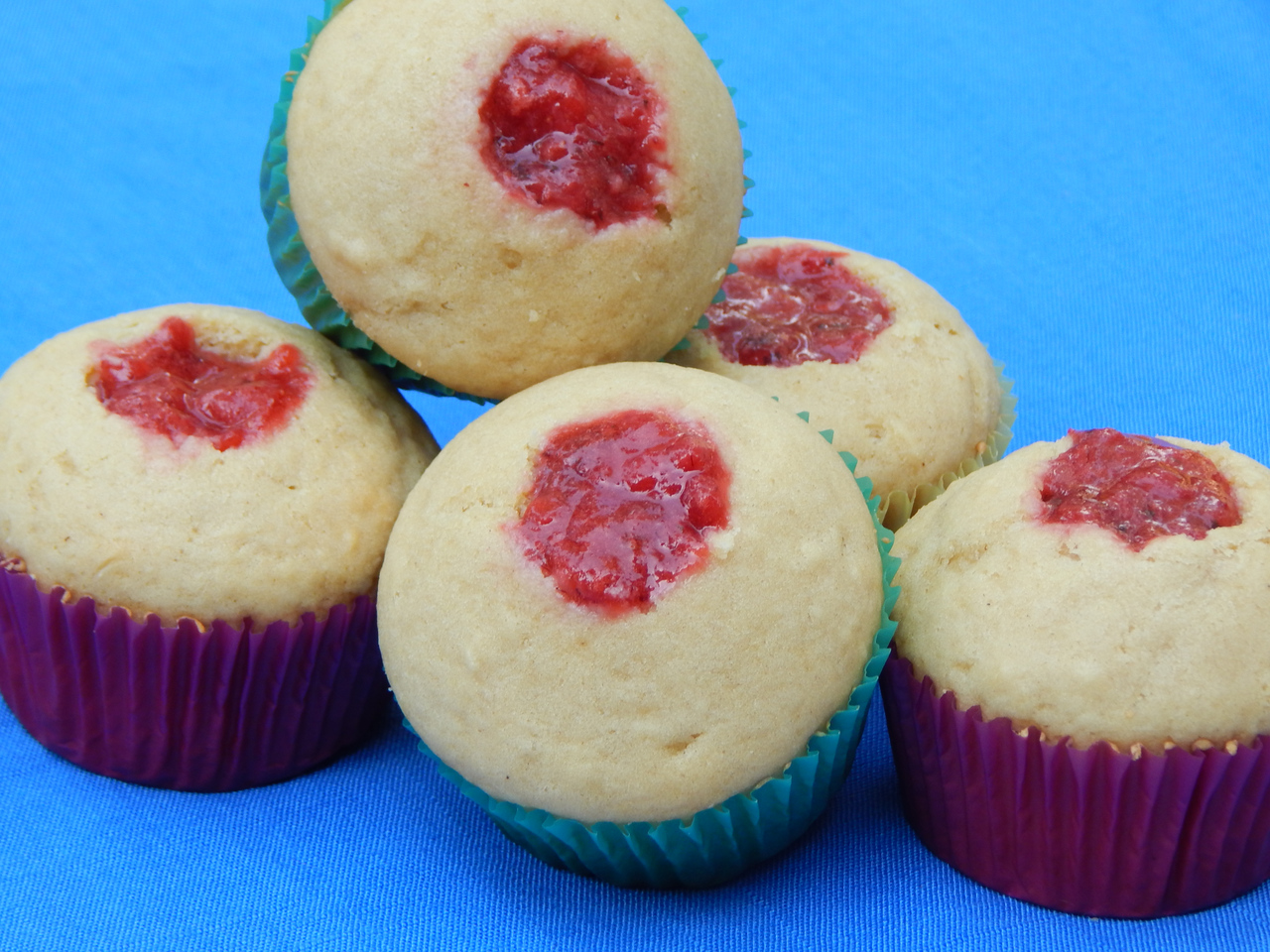 Loaf-Pan Lemon Cake as jam-filled cupcakes. Get the recipe at TwiceasTasty.com.
