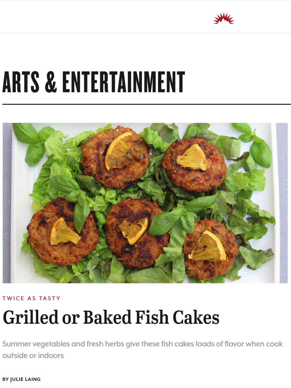 My favorite fish cakes have just enough filler to keep the fish-loaded patties from falling apart, and plenty of flavor without overpowering the fish. Learn more at TwiceasTasty.com.