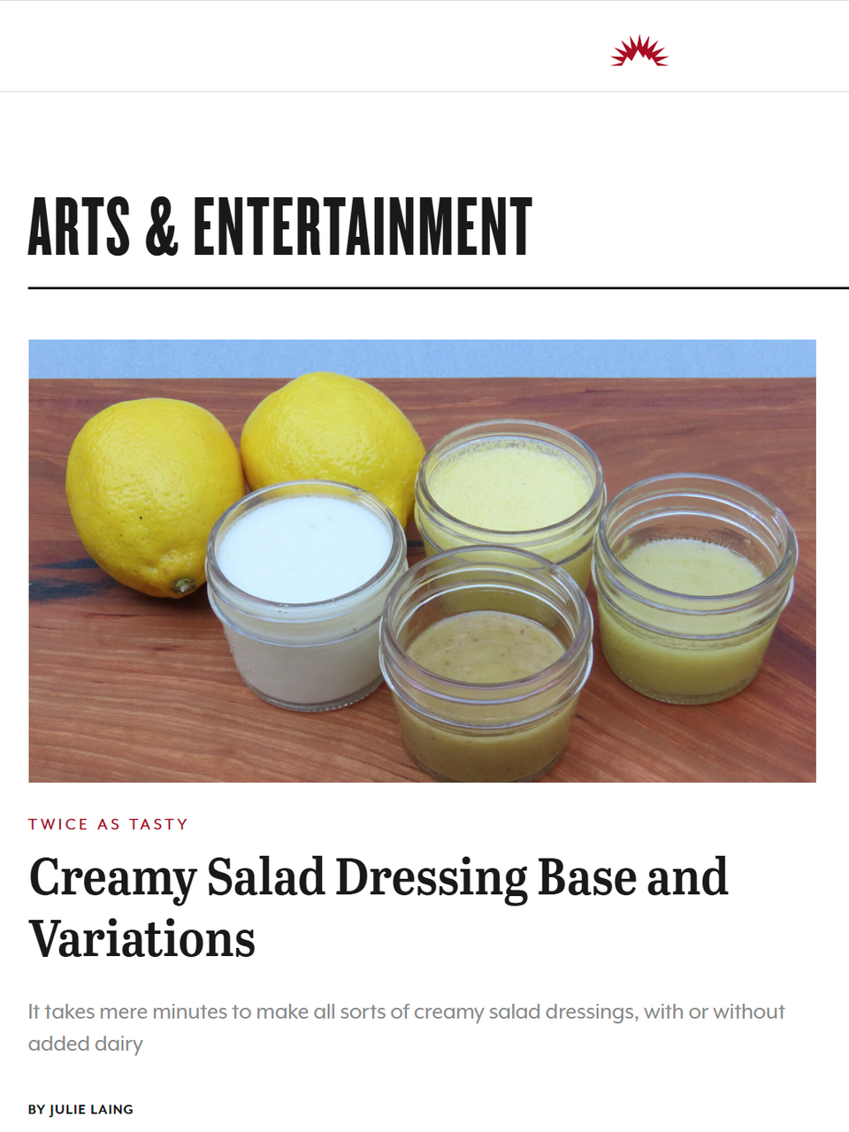 If I could convince you to ditch one collection of condiments in your fridge and make your own, it would be salad dressings. Learn more at TwiceasTasty.com.