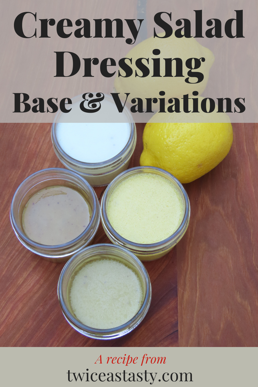 If I could convince you to ditch one collection of condiments in your fridge and make your own, it would be salad dressings. Get salad dressing recipes at TwiceasTasty.com.